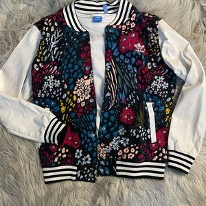 Adidas Floral Bomber Jacket size M